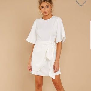 White cocktail dress